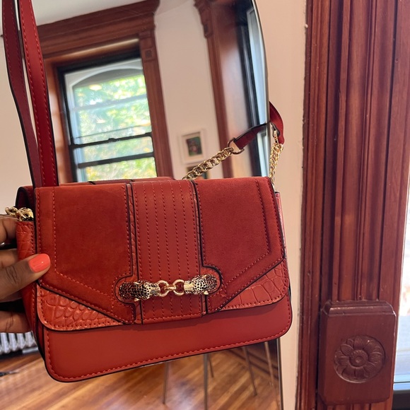 Orange Suede Topshop Crossbody - Picture 4 of 5